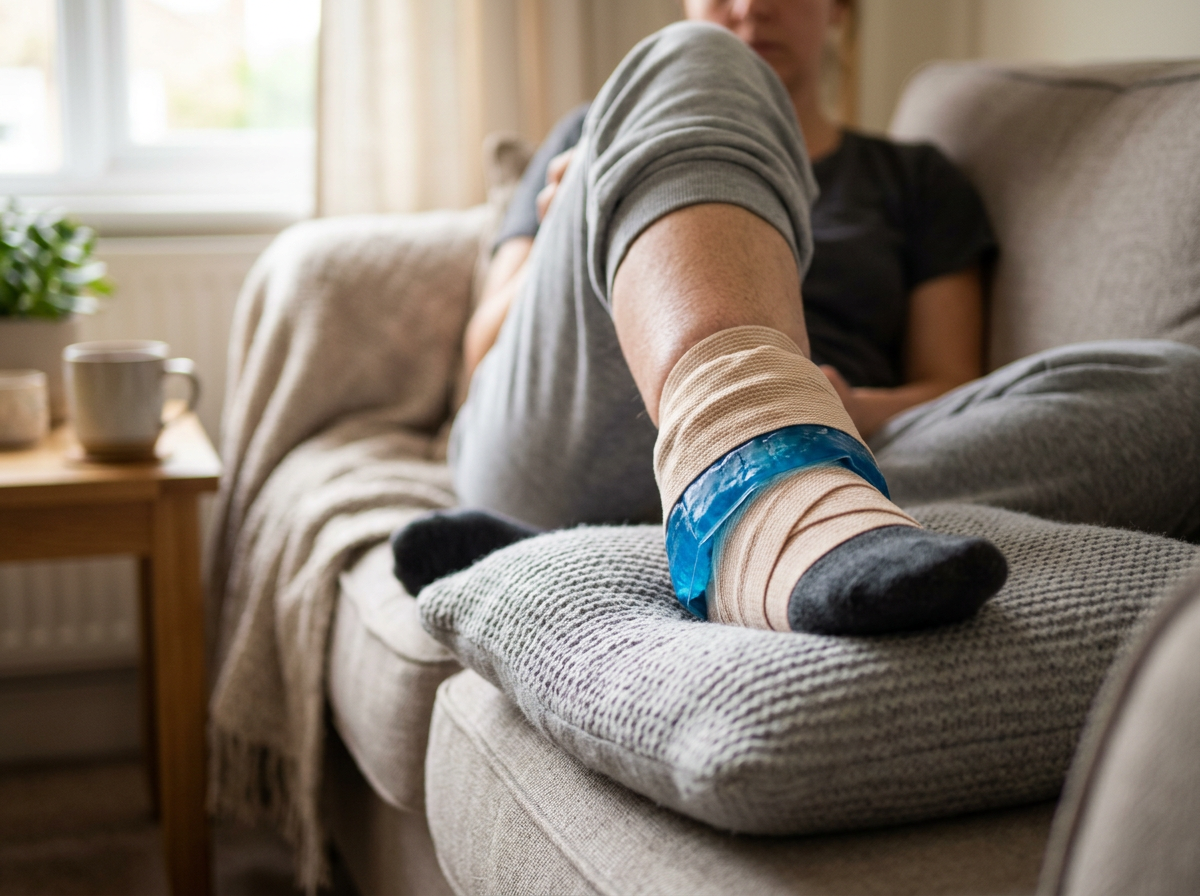 Ice pack on injury — RICE vs PEACE and LOVE