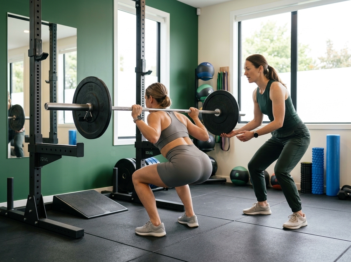 Strength training in gym