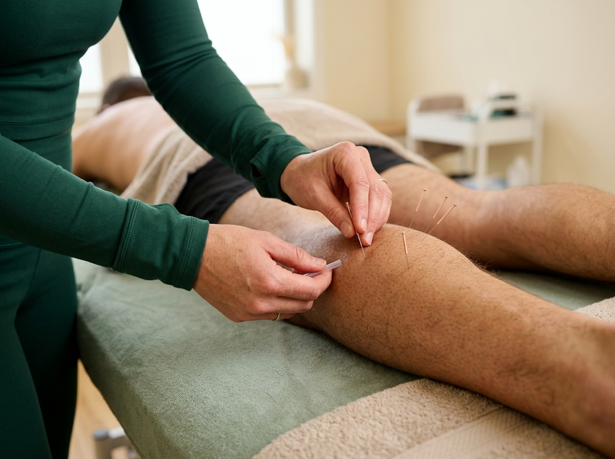 Dry Needling — fine needles inserted into muscle tissue