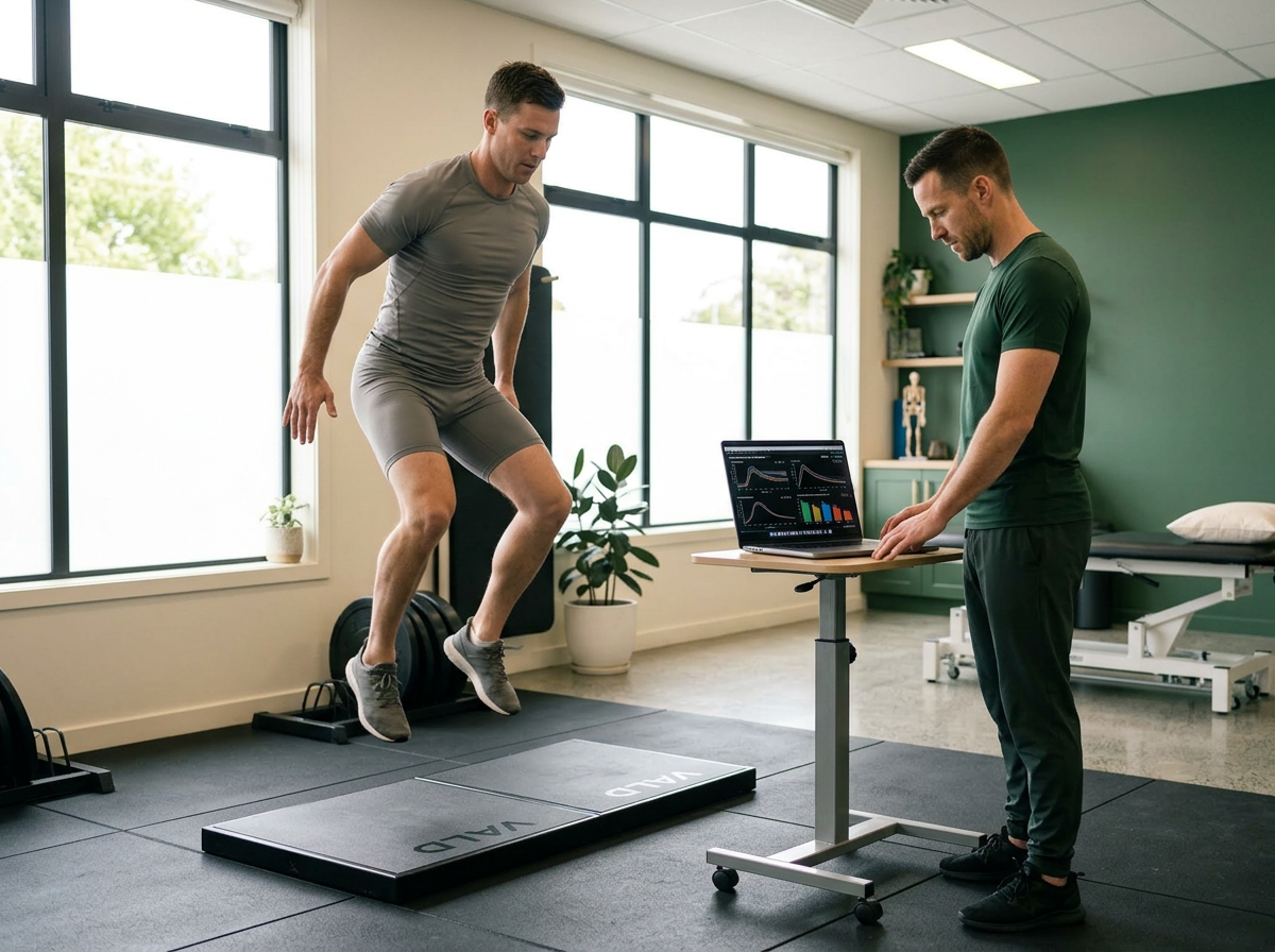Athlete Fatigue Monitoring — athlete sprinting during performance test