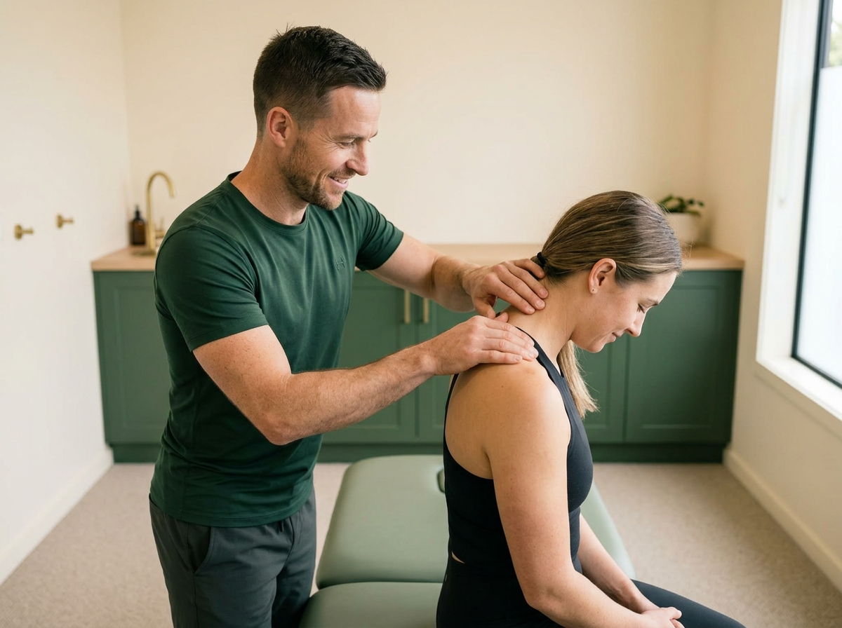 Private Initial Consultation — physiotherapist manual assessment